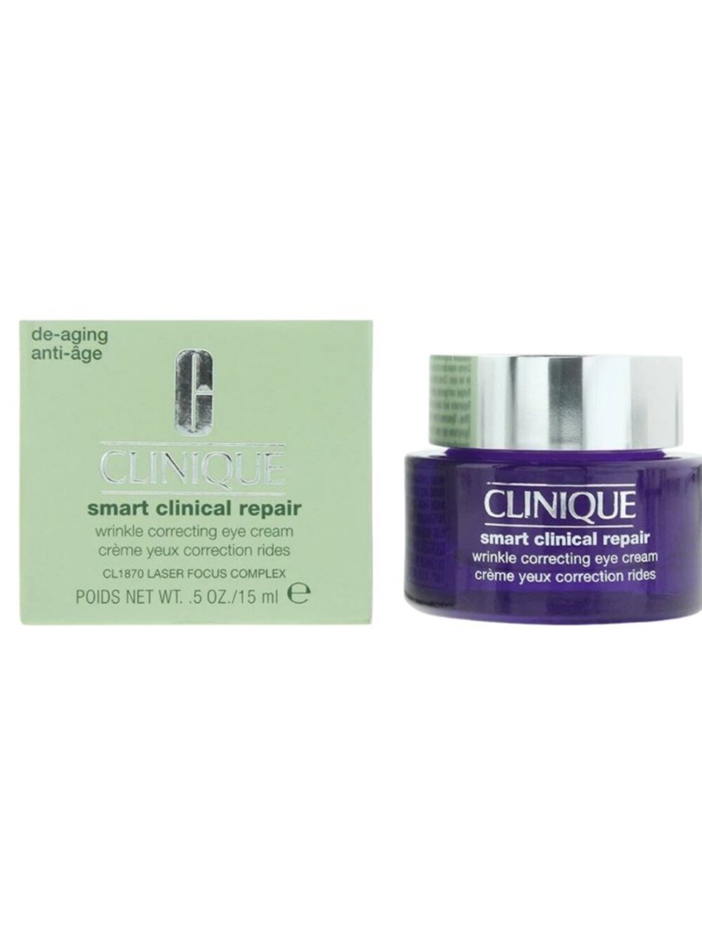 Clinique Smart Clinical Repair Wrinkle Correcting Eye Cream 0.5 oz/15 ml NIB